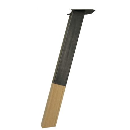 Pied bois métal pour table